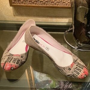 Mango Beige Printed Women's Flats